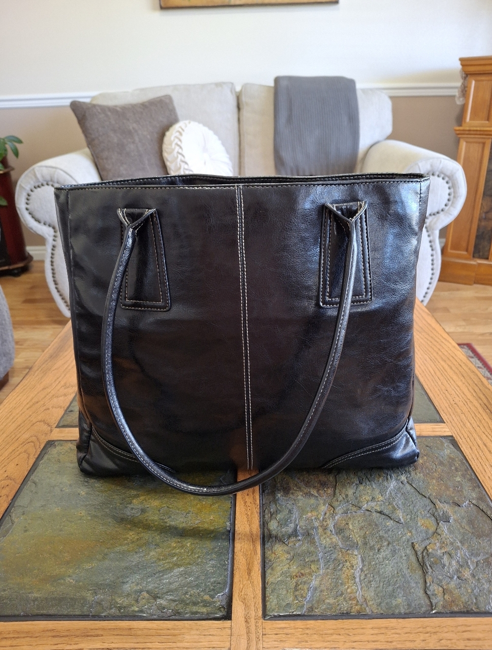 Elegant Black Buxton Tote Bag